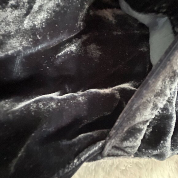 Velvet Graham & Spencer Womens Black Velvet Two-Button Blazer Jacket XS Pockets - Picture 9 of 9